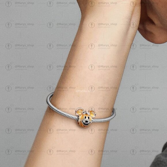 Pandora Disney Mickey Mouse Pumpkin Charm|Pendant - Picture 2 of 2